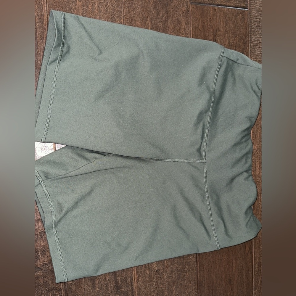 Green Biker Shorts